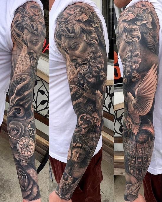 
海神波塞冬纹身图案 海神纹身的寓意-beat365官网中文(图2)